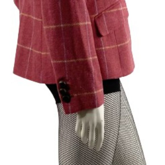 Talbots Petites Blazer Coral Pink Size 12P SKU 000316-9 - Picture 4 of 9